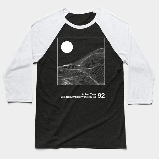 Aphex Twin - Selected Ambient Works / Minimalist Style Graphic Design Baseball T-Shirt by saudade